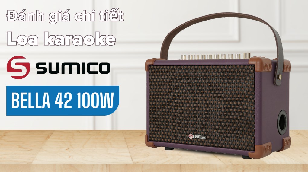 Loa karaoke xách tay Sumico BELLA 42 Purple 100W