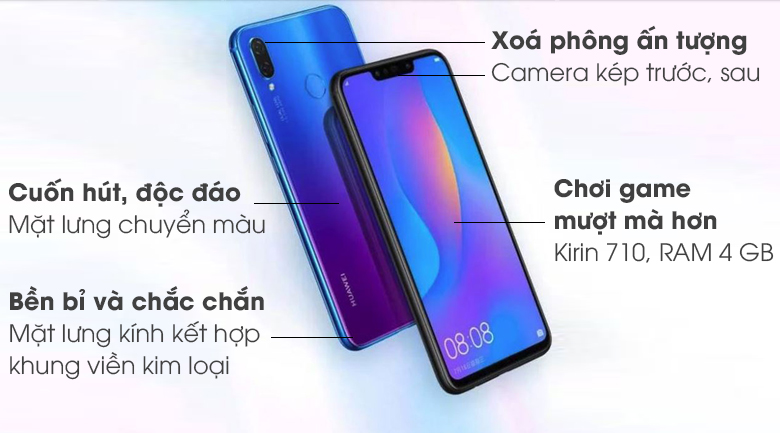 Điện thoại Huawei Nova 3i Trắng