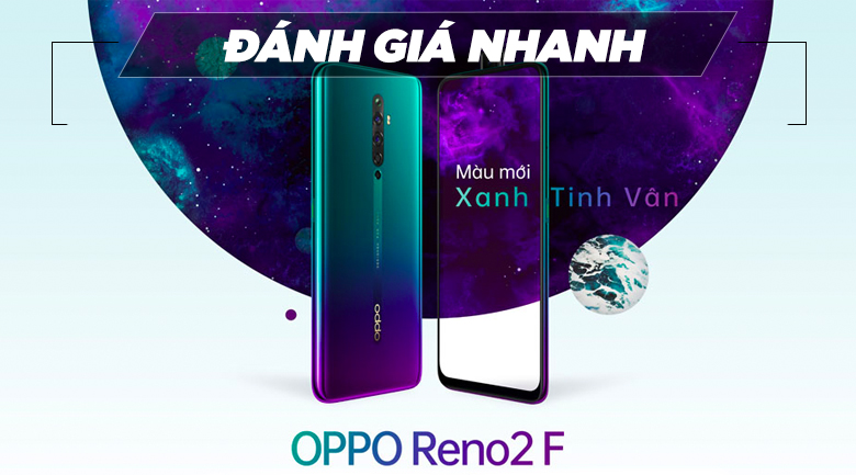 Điện thoại OPPO Reno2 F Xanh Tinh Vân