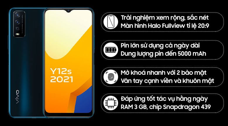 Điện thoại Vivo Y12s (2021) (3GB/32GB)