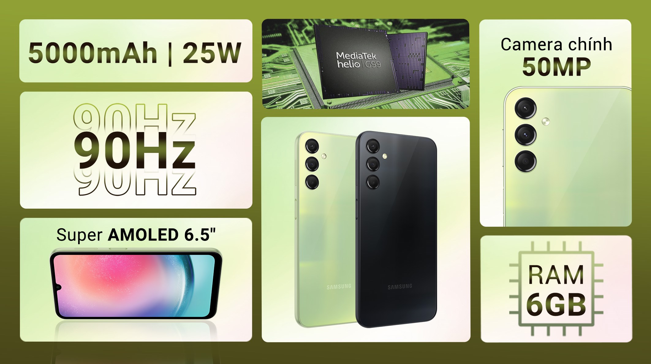Điện thoại Samsung Galaxy A24 6GB/128GB