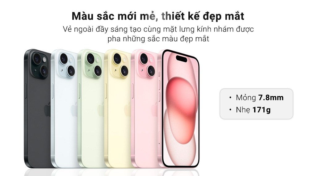 iPhone 15 sử dụng khung nhôm tái chế 75%