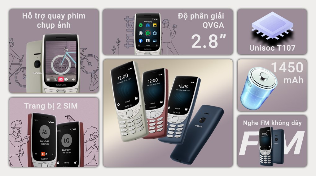 Điện thoại Nokia 8210 4G