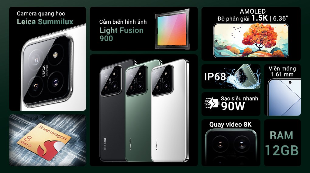Điện thoại Xiaomi 14 5G 12GB/512GB