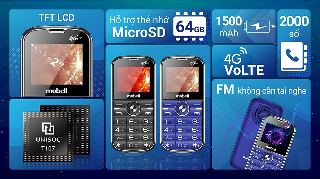 Điện thoại Mobell F209