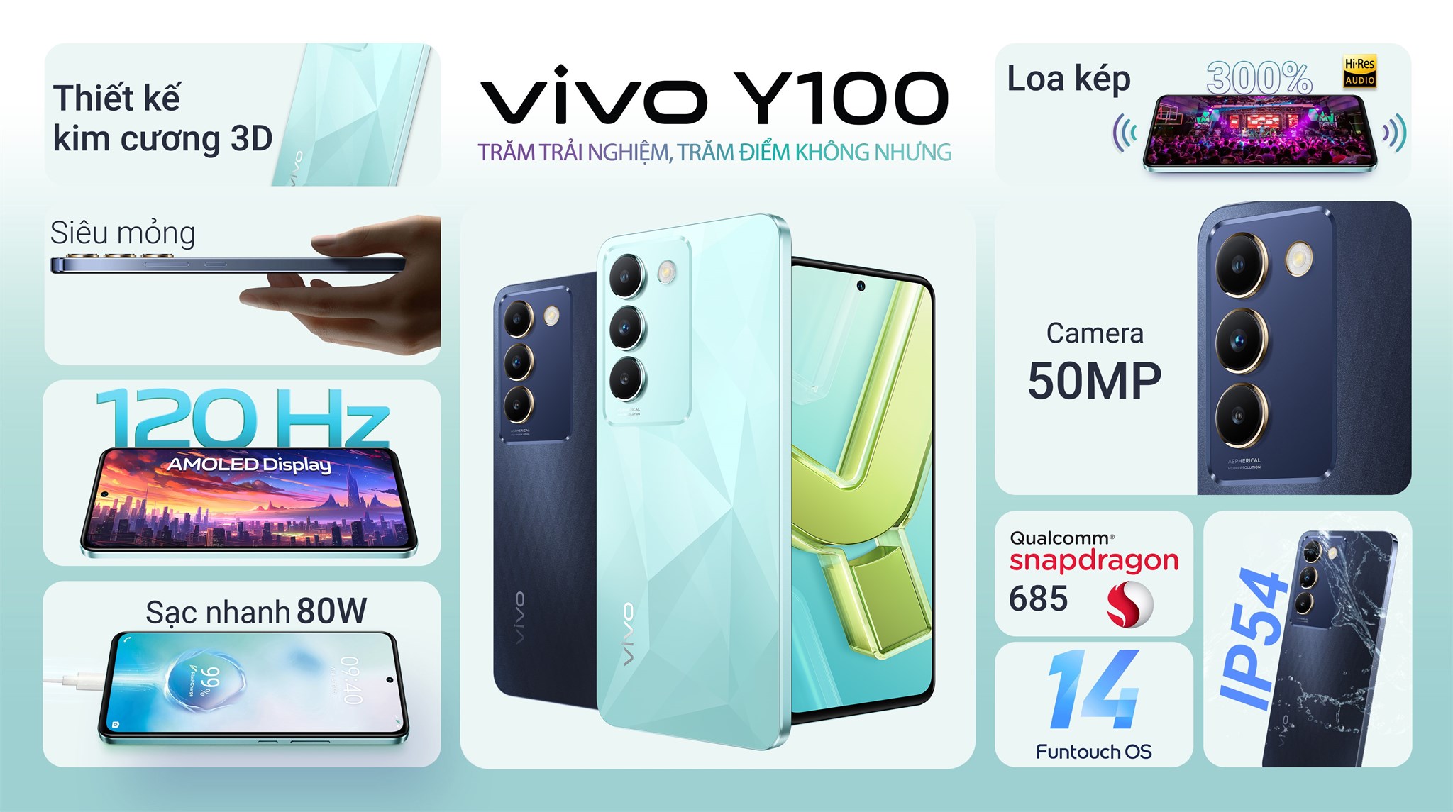 Điện thoại vivo Y100 8GB/256GB