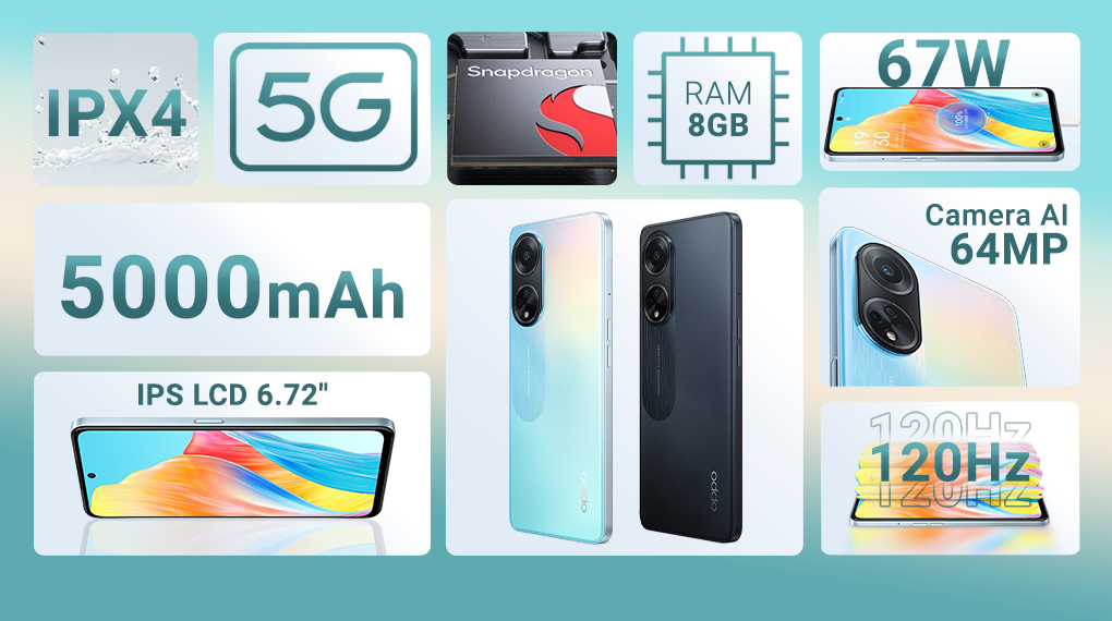 Điện thoại OPPO A98 5G 8GB/256GB