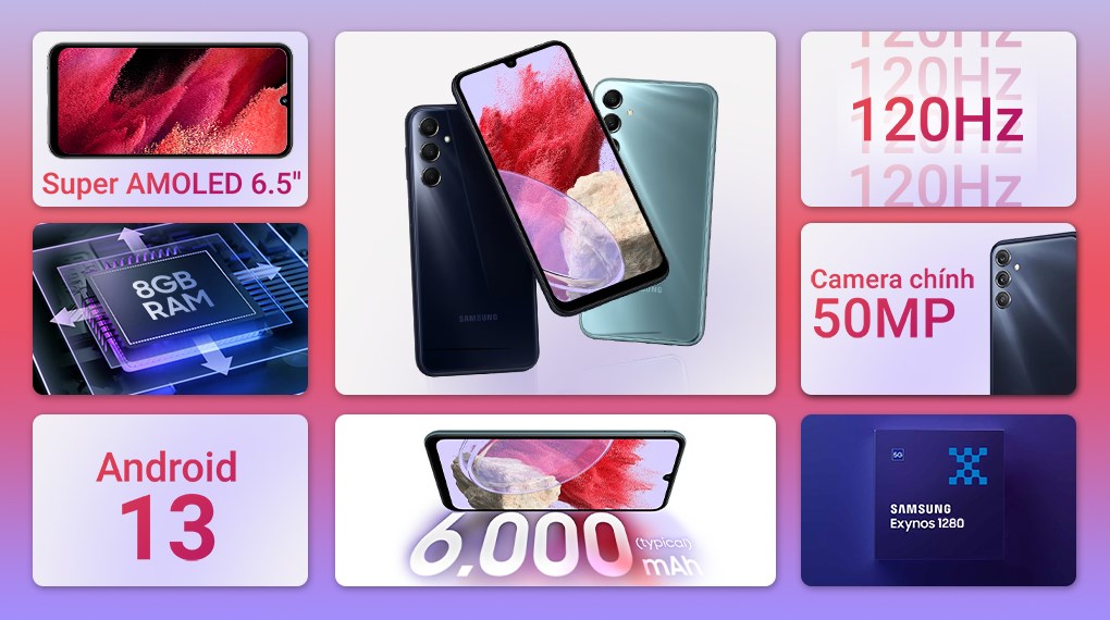 Điện thoại Samsung Galaxy M34 5G 8GB/128GB