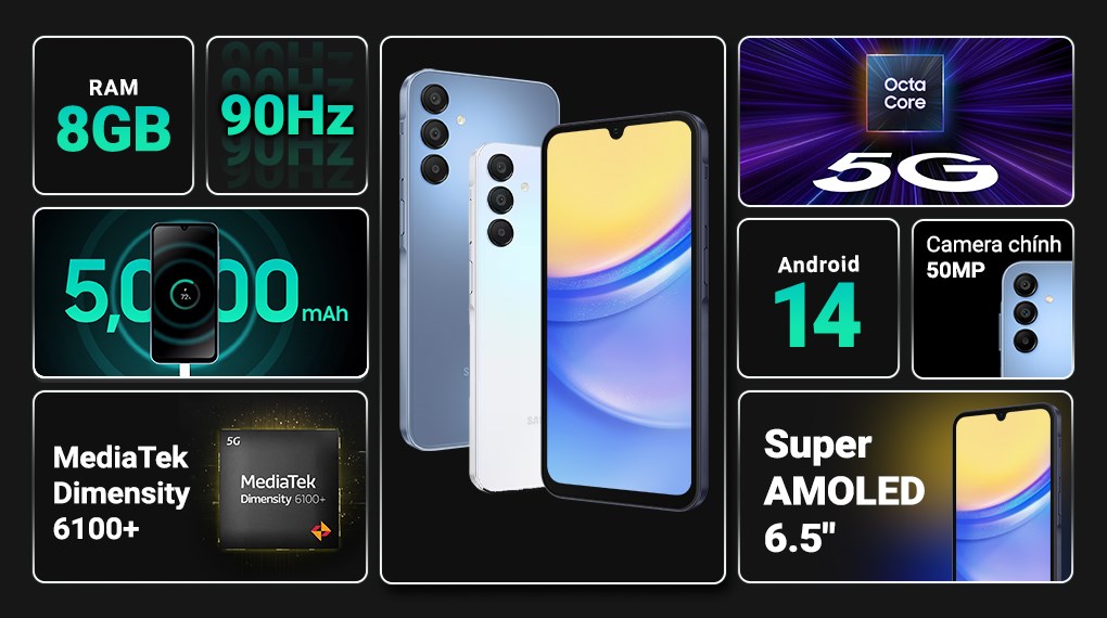 Màn hình Super AMOLED 6.5 inch Full HD+ Màn hình Super AMOLED 6.5 inch Full HD+