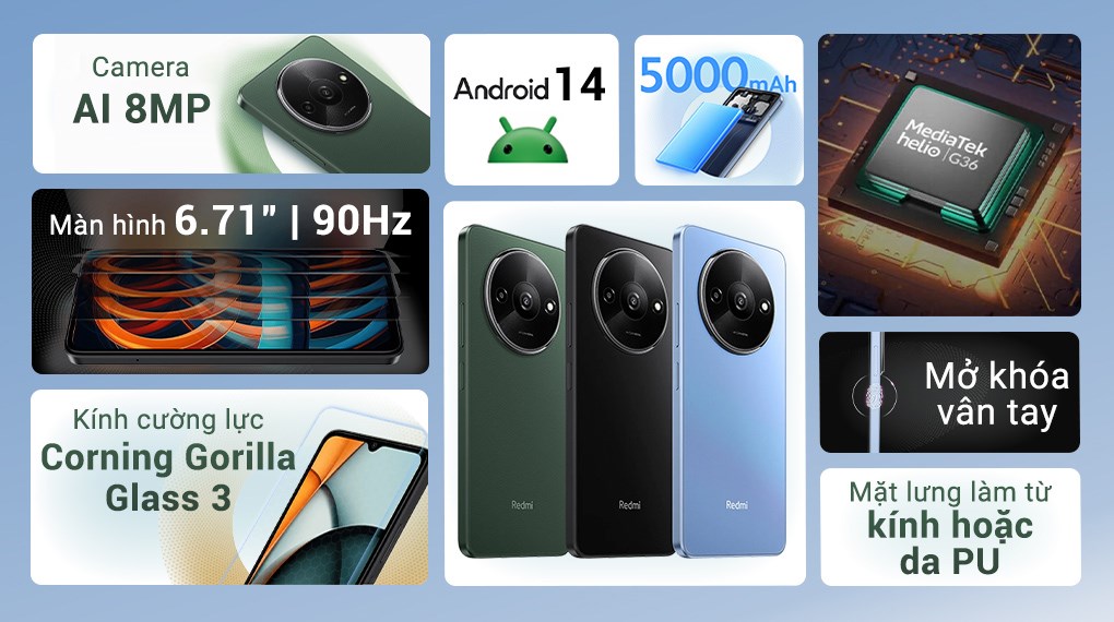 Điện thoại Xiaomi Redmi A3 3GB/64GB