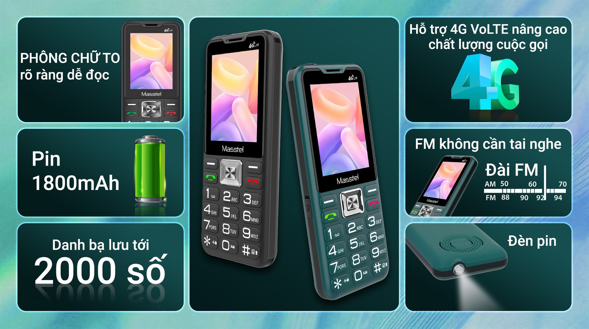 Điện thoại Masstel IZI T6 4G