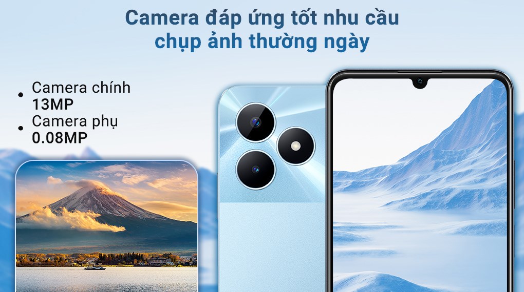 Camera chính 13 MP đủ tốt cho ảnh cơ bản Camera chính 13 MP đủ tốt cho ảnh cơ bản