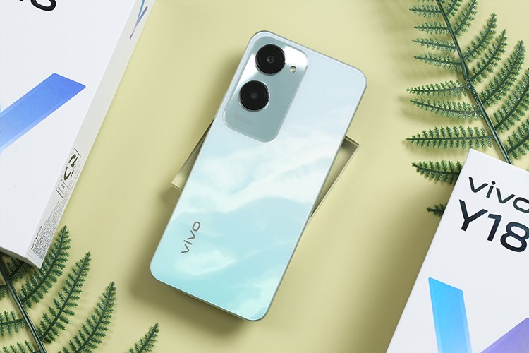 vivo Y18 màu Trắng - Xanh vivo Y18 màu Trắng - Xanh