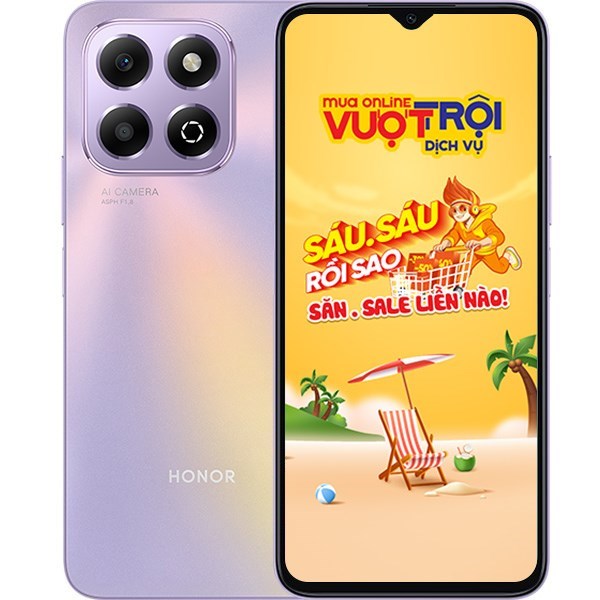 Điện thoại HONOR X6b 6GB/128GB Tím