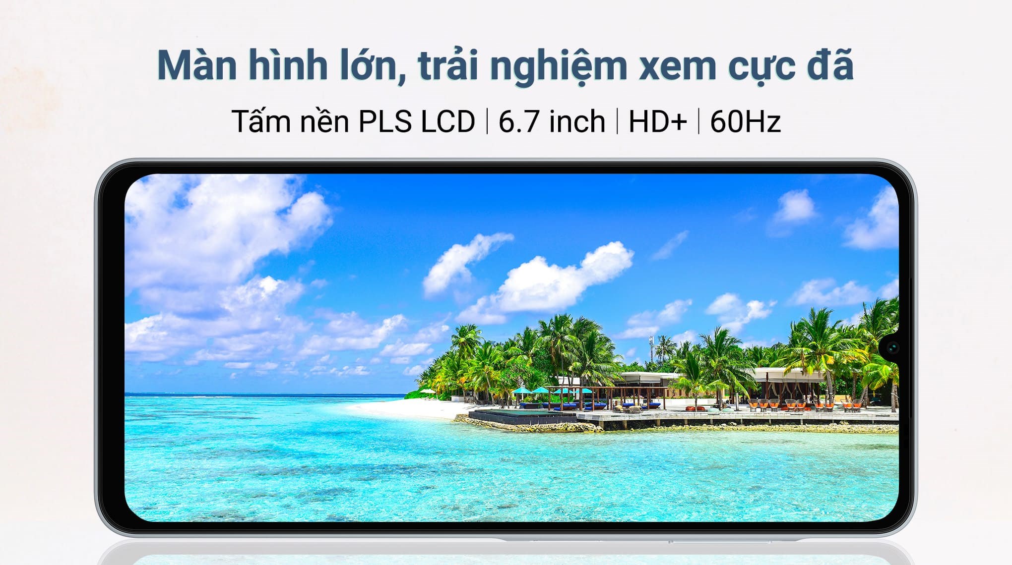 Samsung Galaxy A06 sở hữu màn hình lớn 6.7 inch Samsung Galaxy A06 sở hữu màn hình lớn 6.7 inch