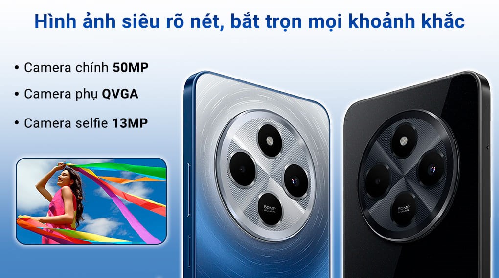 Camera chính 50MP cho phép chụp ảnh sắc nét, chi tiết Camera chính 50MP cho phép chụp ảnh sắc nét, chi tiết