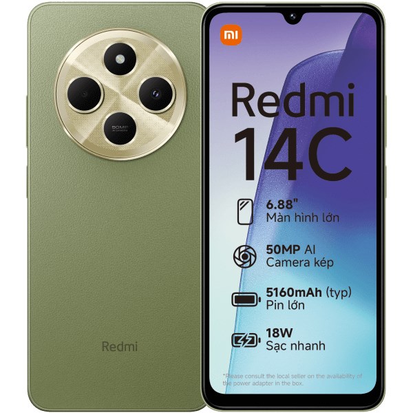 Điện thoại Xiaomi Redmi 14C 6GB/128GB
