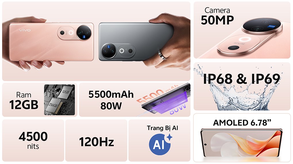 Điện thoại vivo V40 5G 12GB/256GB