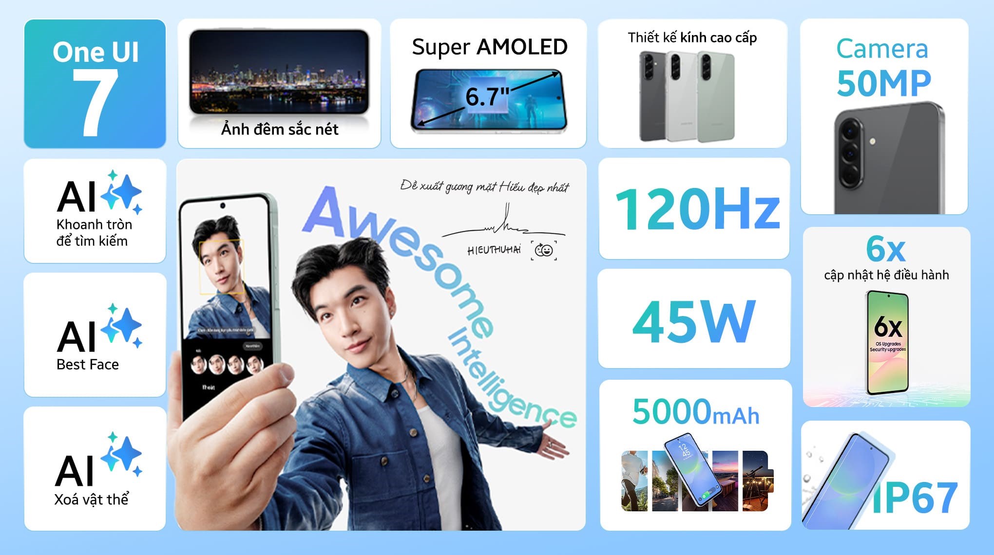 Điện thoại Samsung Galaxy A56 5G 12GB/256GB