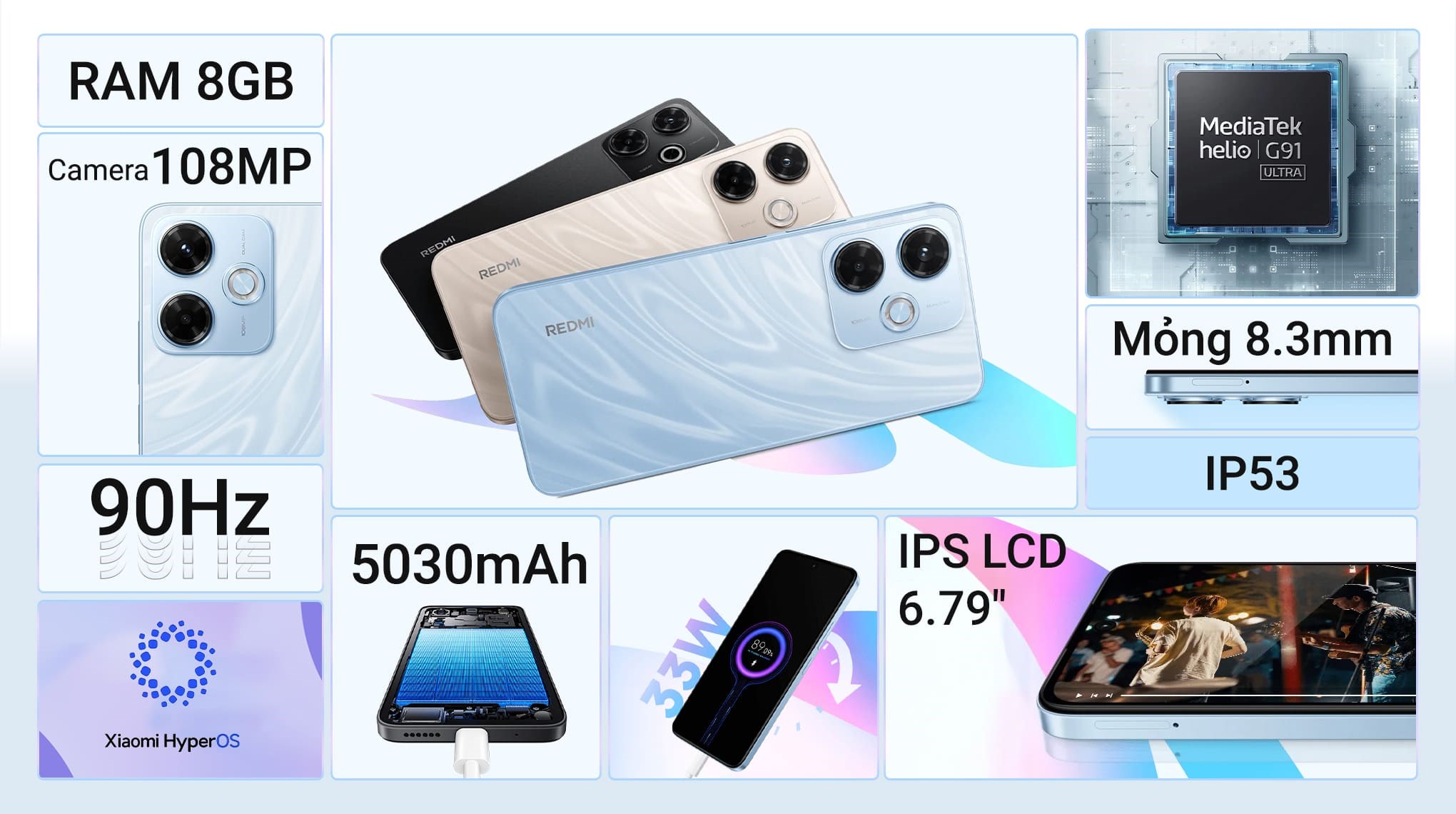 Điện thoại Xiaomi Redmi 13x 8GB/128GB
