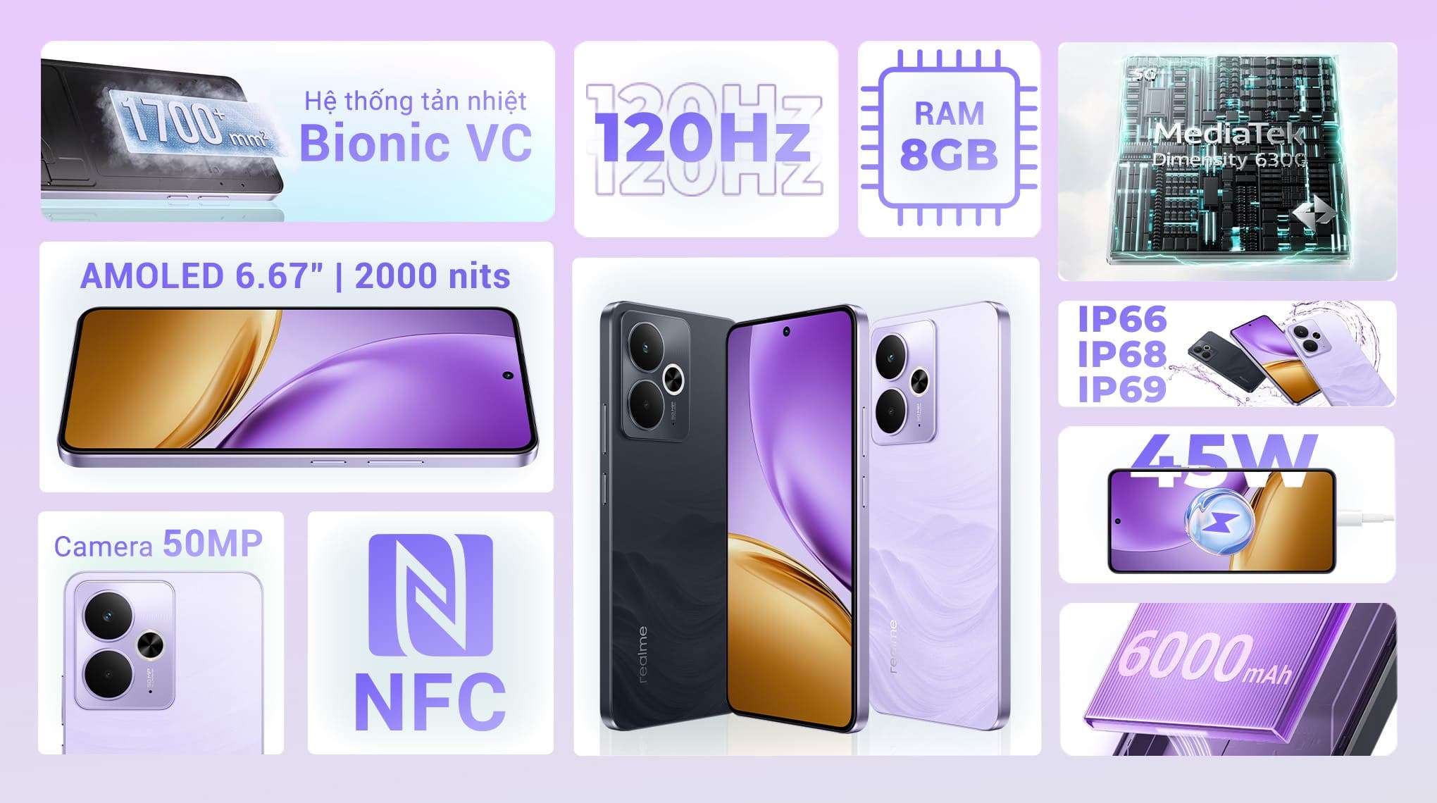 Điện thoại realme 14T 5G 8GB/256GB