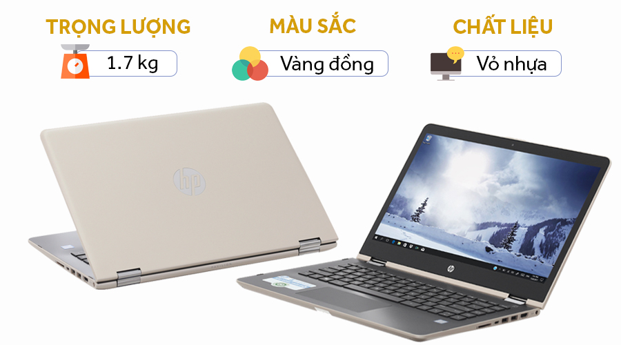 Laptop HP Pavilion x360 ba063TU i3 7100U/4GB/500GB/Win10/(2GV25PA)