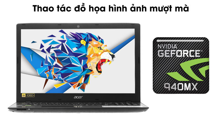 Laptop Acer Aspire E5 576G 7927 i7 7500U/4GB/500GB/2GB 940MX/Win10/(NX.GTZSV.008)