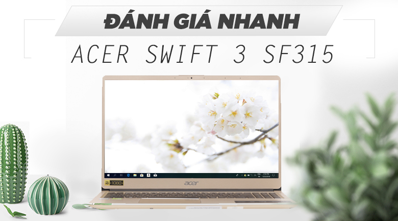 Laptop Acer Swift 3 SF315 52G 58TE i5 8250U/8GB/256GB/2GB MX150/Win10 (NX.GZCSV.001)