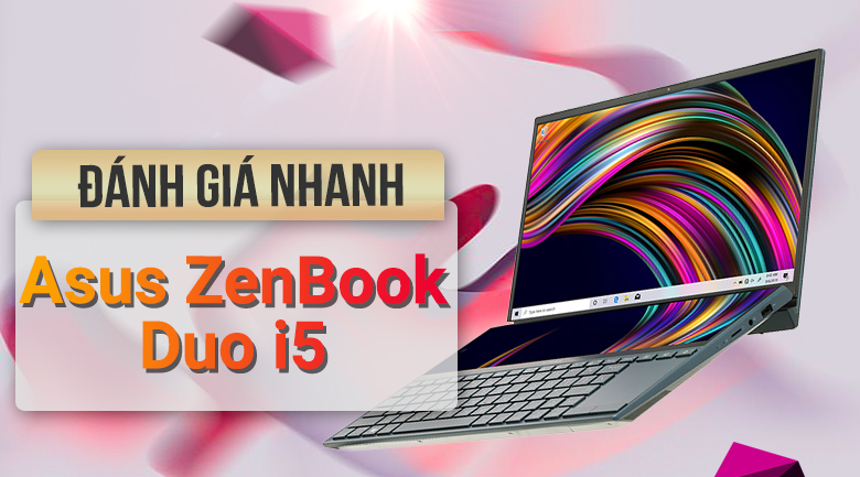 Laptop Asus ZenBook Duo UX481F i5 10210U/8GB/512GB/2GB MX250/Pen/Túi/Win10 (BM048T)