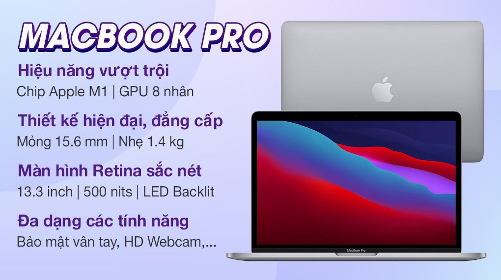 Laptop Apple MacBook Pro M1 2020 8GB/256GB (MYD82SA/A)