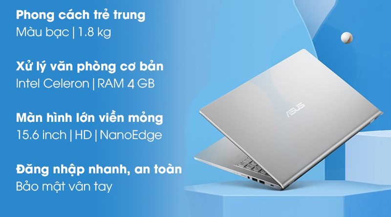 Laptop Asus VivoBook X515MA N4020/4GB/256GB/Win10 (BR111T)