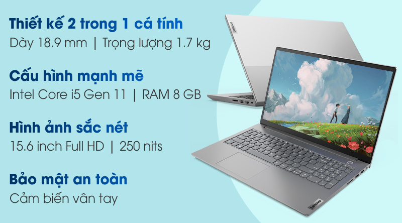 Laptop Lenovo ThinkBook 15 G2 ITL i5 1135G7/8GB/512GB/Win10 (20VE006YVN)