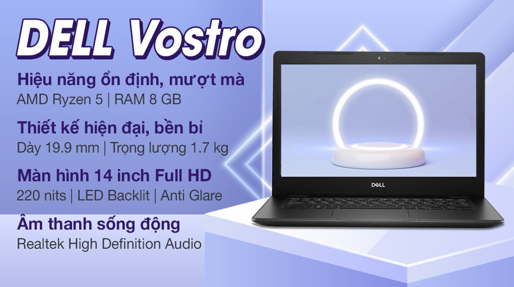 Laptop Dell Vostro 3405 R5 3500U/8GB/512GB/Win10 (V4R53500U003W)