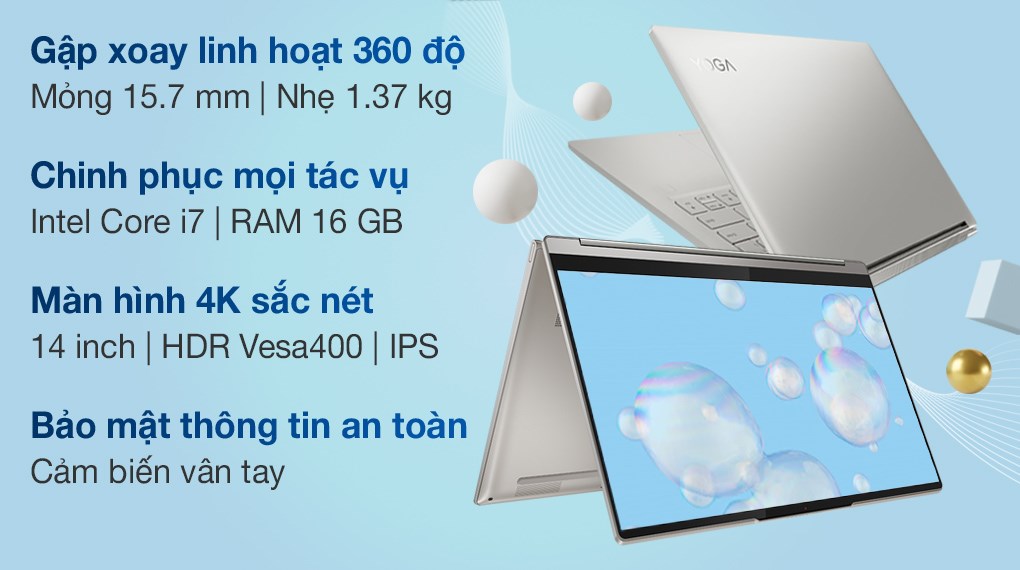 Laptop Lenovo Yoga 9 14ITL5 i7/1185G7/16GB/1TB SSD/Touch/Pen/Win10 (82BG006EVN)