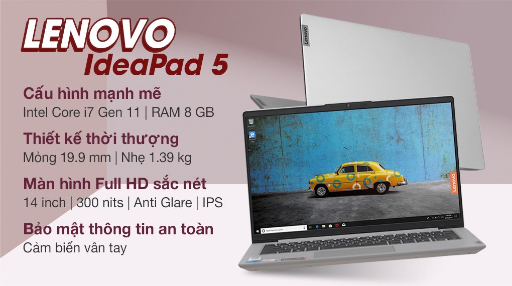 Laptop Lenovo IdeaPad 5 14ITL05 i7 1165G7/8GB/512GB/Win10 (82FE00KNVN)