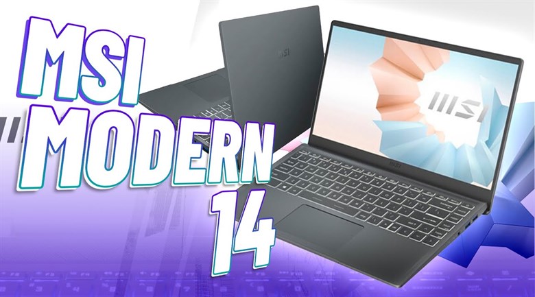 Laptop MSI Modern 14 B5M R5 5500U/8GB/512GB/Túi/Chuột/Win11 (203VN)