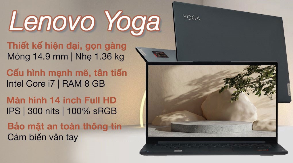 Laptop Lenovo Yoga Slim 7 14ITL05 i7 1165G7/8GB/512GB/Win11 (82A300LDVN)