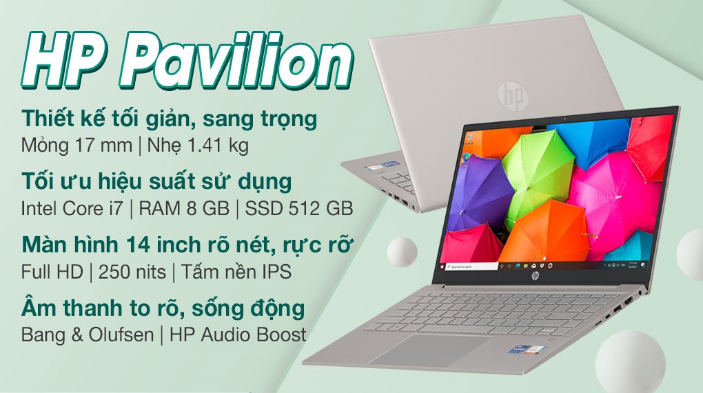 Laptop HP Pavilion 14 dv0534TU i7 1165G7/8GB/512GB/Win11 (4P5G3PA)