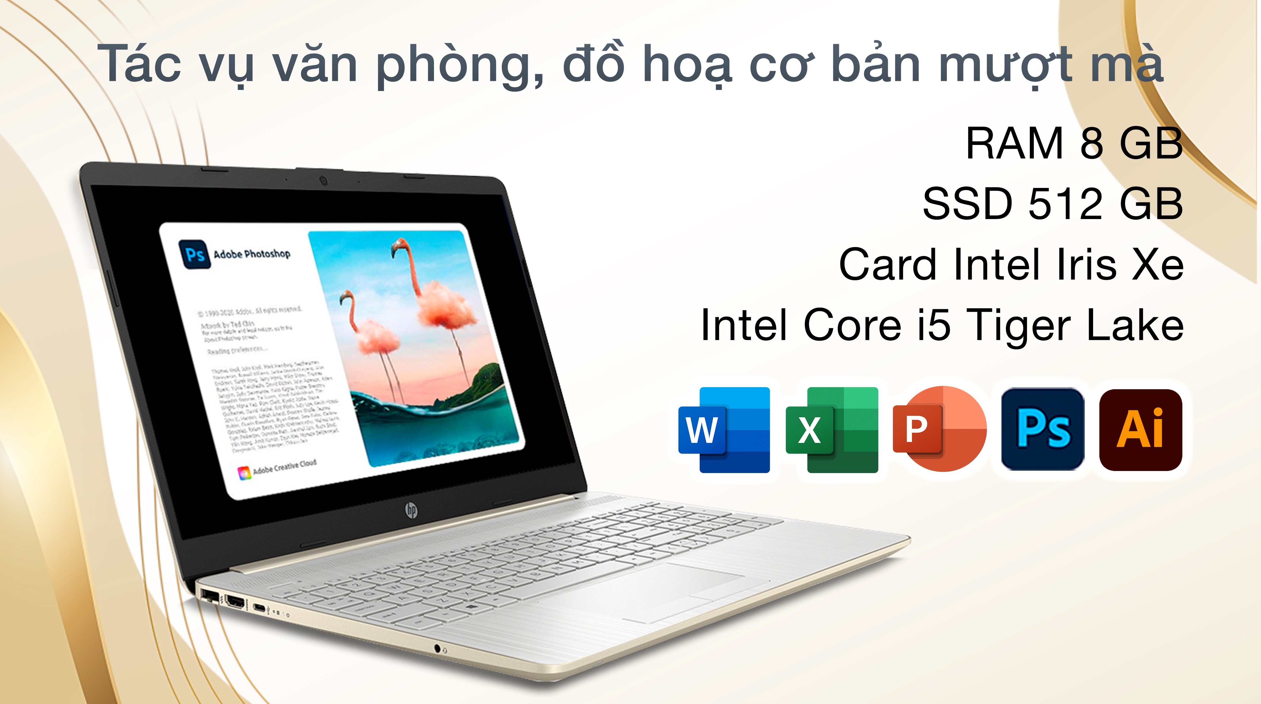 Laptop HP 15s du3591TU i5 1135G7/8GB/512GB/Win11 (63P87PA)