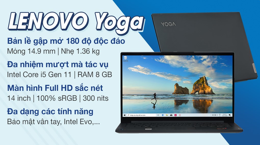 Laptop Lenovo Yoga Slim 7 14ITL05 i5 1135G7/8GB/512GB/Win11 (82A300LAVN)