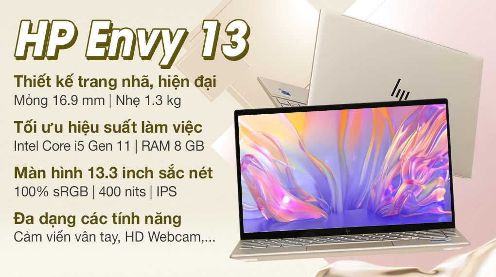 Laptop HP Envy 13 ba1536TU i5 1135G7/8GB/512GB/Win11 (4U6M5PA)