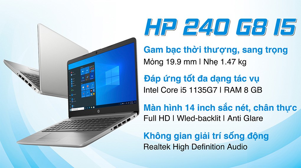 Laptop HP 240 G8 i5 1135G7/8GB/512GB/Win11 (617L5PA)