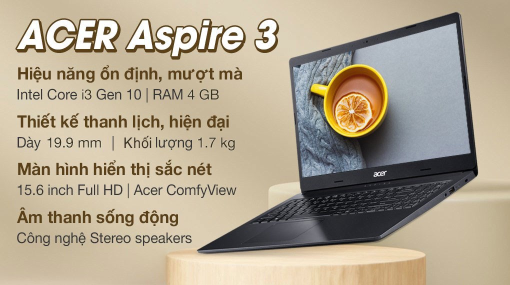 Laptop Acer Aspire 3 A315 57 379K i3 1005G1/4GB/256GB/Win11 (NX.KAGSV.001)