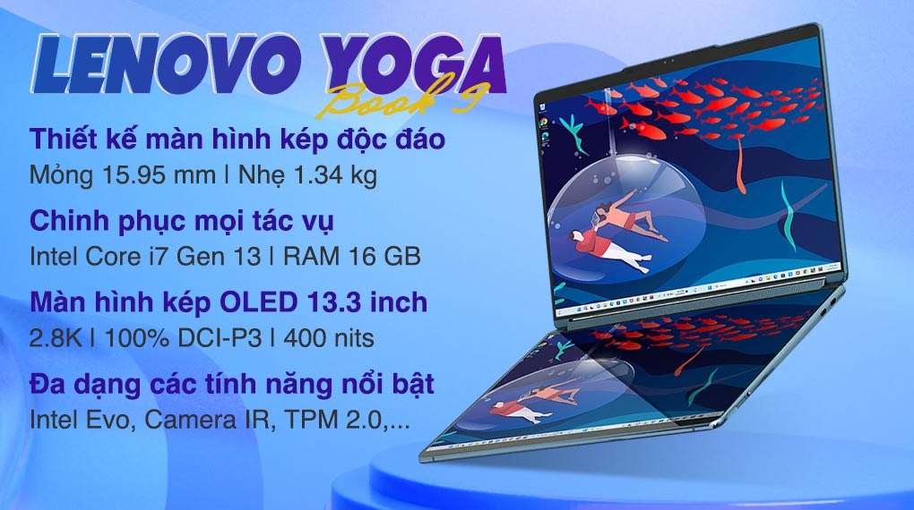 Laptop Lenovo Yoga Book 9 13IRU8 i7 1355U/16GB/1TB/Touch/Pen/Win11