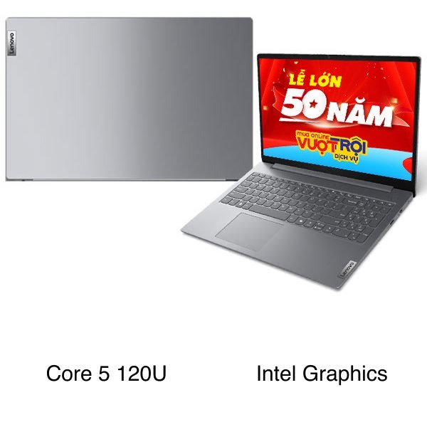 Laptop Lenovo V15 G5 IRL Core 5 120U/16GB/512GB/Win11 (83HF0000VN)