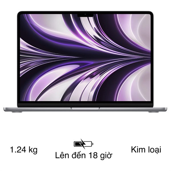 Laptop Macbook Air 13 inch M2 16GB/512GB Sạc 70W