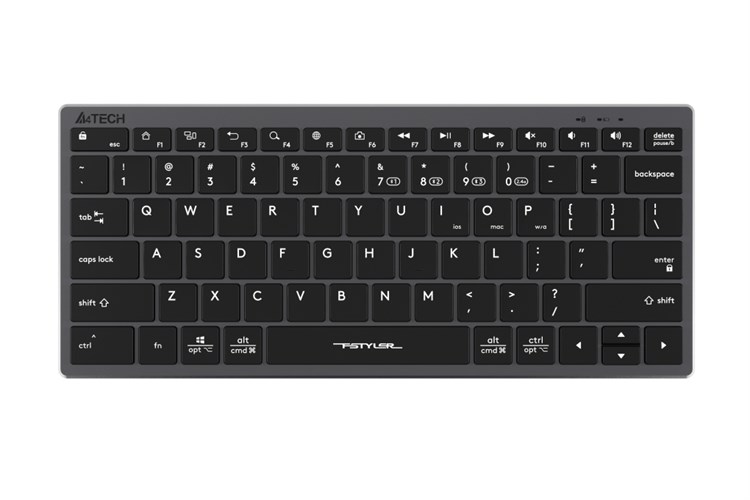 Bàn Phím Không Dây Bluetooth A4tech FBX51C Màu Xám