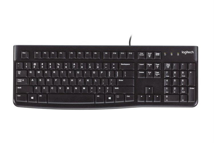 Bàn Phím Có Dây Logitech K120 Màu Đen