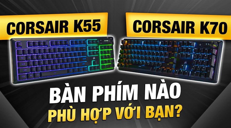 Bàn Phím Có Dây Gaming Corsair K55 CORE RGB