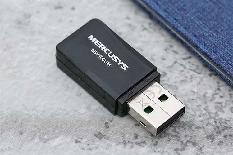 USB Wifi 300 Mbps Mercusys MW300UM Màu Đen